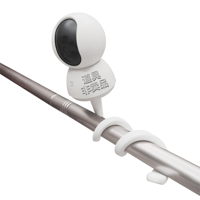 硅胶摄像机捆绑支架婴儿床窗帘杆