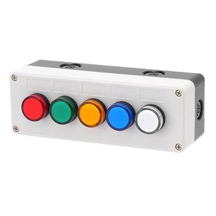 LED信号灯盒 AD16 220V红绿黄蓝白电源指示灯盒交直流12V24V380V