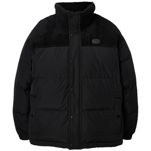 杰克琼斯云朵泡芙男冬季立领羽绒服25年新款麂皮长袖休闲上衣男装