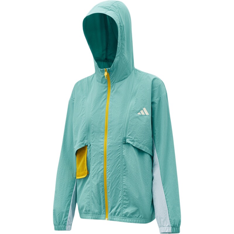 adidas阿迪达斯大童都市机能风可拆卸连帽夹克外套KG7846