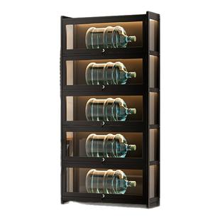 手办展示柜痛柜童收纳模型柜玩具三面透明防尘积木柜带锁陈列柜子