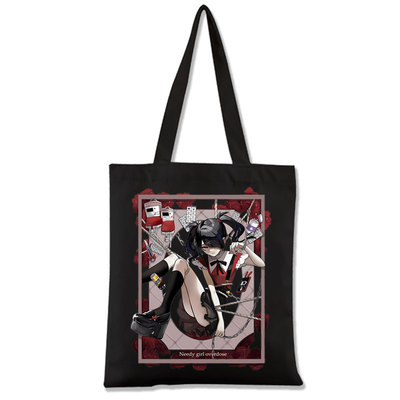 游戏主播女孩重度依赖帆布手提袋