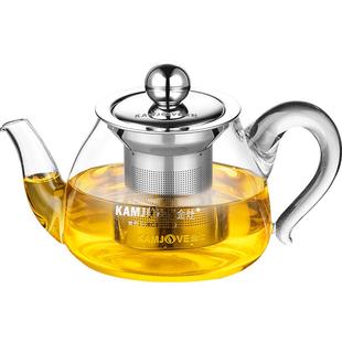 金灶AM-718玻璃茶壶功夫茶具飘逸杯茶水分离加厚泡茶壶家用小号