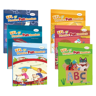 原版 自然拼读读物阅读babyall绘本拼读 点读版 phonics fun readers 字母发音趣味读物绘本 赠音频+教学PPT