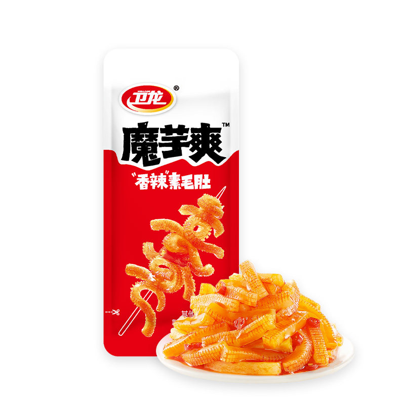 卫龙魔芋爽混合口味麻酱味素毛肚散装辣条酸辣解馋50包零食小吃