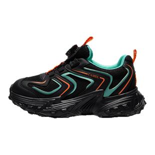 骆驼儿童运动鞋男童跑鞋2025新款女童纽扣鞋透气中大童休闲鞋子