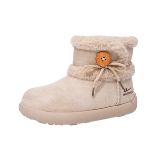 回力官方旗舰店雪地靴女款2025新款冬季加绒加厚女鞋厚底雪地棉鞋