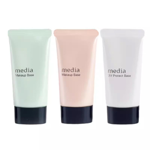 日本嘉娜宝防晒隔离Media媚点妆前乳零瑕疵美肌修饰毛孔提亮遮瑕