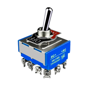 上海星宇摇臂钮子开关 四刀双掷 2档12脚 KN11-402 电源开关