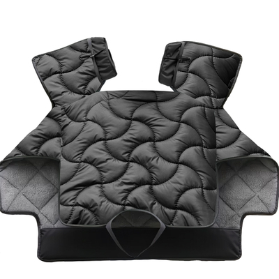 PU皮防水加绒加厚电动车挡风被