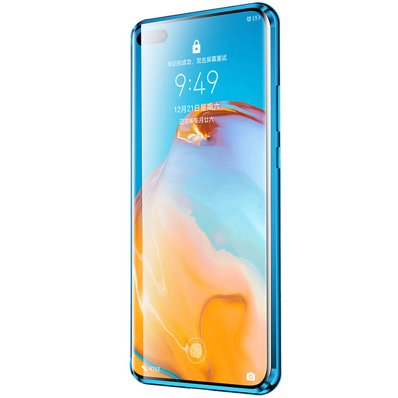 p40pro防偷窥看手机壳p40pro+新款双面钢化玻璃磁吸全包镜头高档防摔超薄散热保护套p40e网红潮男女适用华为