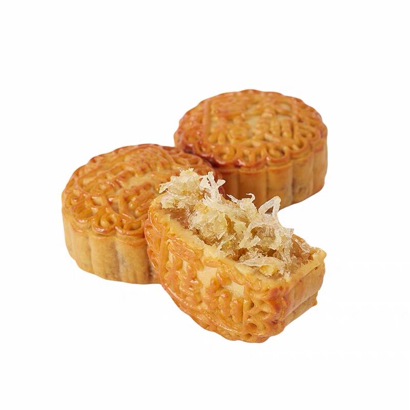 二叔公冬蓉冰翅台山正宗酥皮冬蓉月饼江门新会陈皮冬翅广式月饼