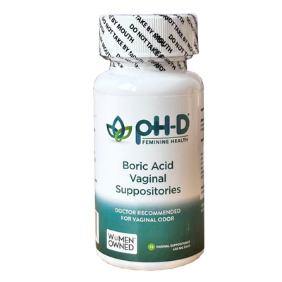 现货美国pHD硼酸胶囊pH-D平衡阴道白带异味内塞24粒/72粒