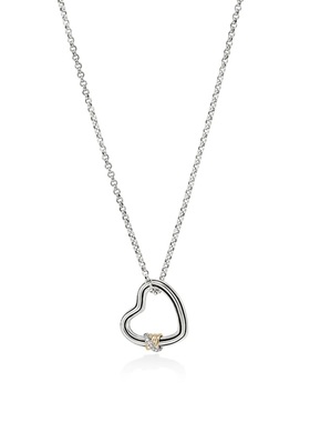 JH项链925银14K金镶钻小众