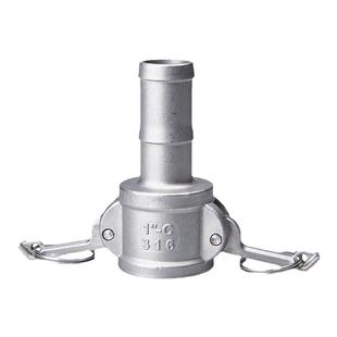 304不锈钢快速接头C型 扳把式母头软管快装接头卡扣式C型快速接头