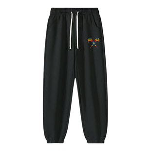 威逸狮运动服男套装夏季纯棉短袖青少年男装帅气学生长裤穿搭一套