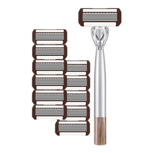 嘉之寇新款进口祥瑞八层手动剃须刀男士防刮伤加宽润滑条刮胡刀