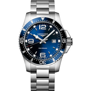 Longines浪琴官方正品康卡斯潜水系列瑞士腕表石英手表男