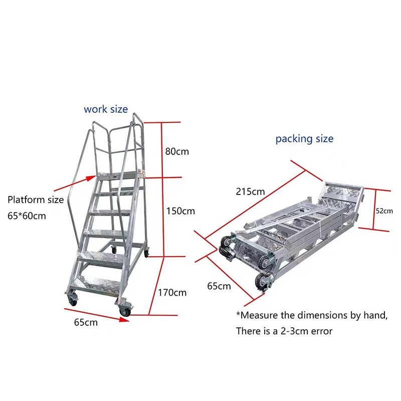 折叠铝合金马凳洗车升降脚手架便携刮腻子伸缩室内装修移动梯子