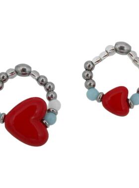 精致小巧叠戴搭配原创手工戒指