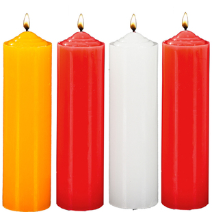 红烛家用无烟无味停电照明腊烛加粗上供防风应急烛台白烛供奉