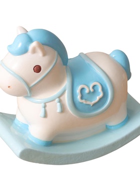 马年吉祥物公仔文创摇摇木马小