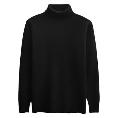 回力羊绒纱线半高领毛衣男针织衫