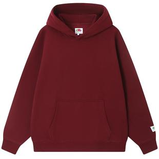 「鲜果布衣·新年红年衣」女款冬季新品烫画加绒卫衣休闲美式外套