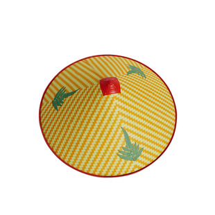 户外防雨防晒斗笠帽三叶塑料遮阳帽夏季农民田园草帽大檐斗笠凉帽