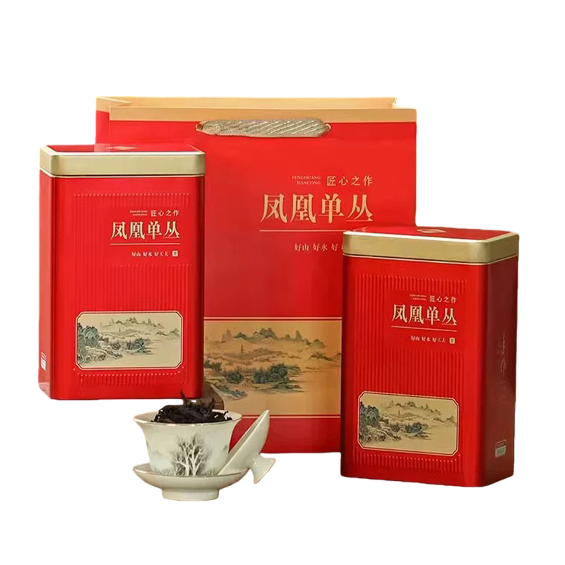 凤凰单枞高山鸭屎香碳焙潮州单丛茶乌岽礼长辈喝茶叶兰香罐装送礼