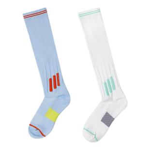 新款女士运动压力袜秋季速干小腿袜压缩马拉松跑步健身瘦腿长筒袜