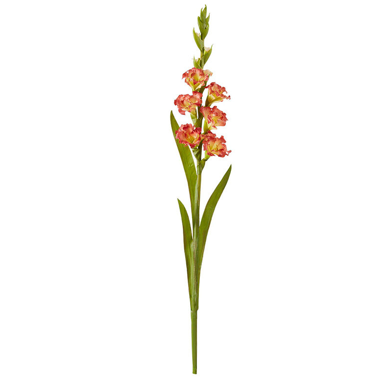 HarborHouse美式家居装饰客厅花艺插花仿真花橙色剑兰Gladiolus