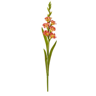 HarborHouse美式家居装饰客厅花艺插花仿真花橙色剑兰Gladiolus