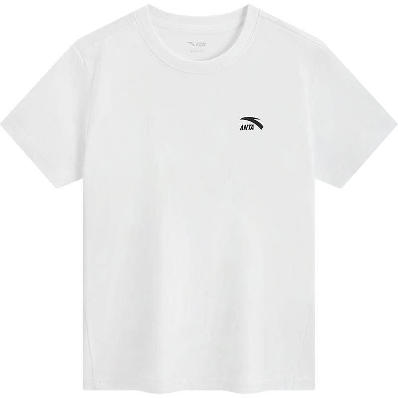 好洗T安踏儿童短T男童针织短袖衫2026年夏季新款速干透气跑步运动