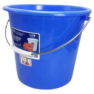 广东珠塑水桶大号加厚耐摔塑料桶家用储备桶带盖红喜事胶桶多用桶