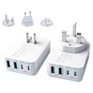 港版40w手机充电器双type-c多功能充电头可折叠超级快充头适用苹果17promax旅行充电器英规美规澳标国标通用