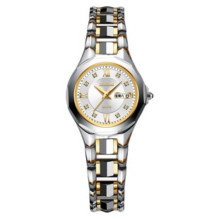 瑞士正品新款LEONIDAS全自动钨钢手表女士防水全自动小表盘女生表