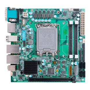 派勤迷你itx工控主板H670双网6串口ddr5小工业一体机17x17带pcie