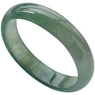 缅甸翡翠 冰糯种圆润贵妃正圈手镯 翡翠处理过年过节送礼女款手镯