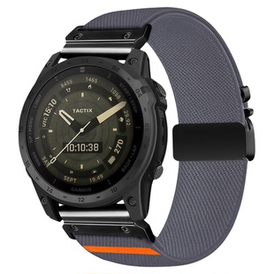 适用Garmin佳明fenix8 7手表带飞耐时5 6 7X7pro弹力尼龙快拆表带