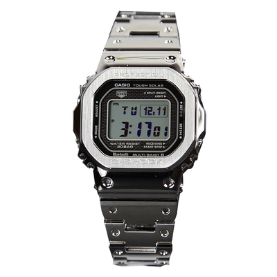 卡西欧太阳能电波蓝牙小方块手表