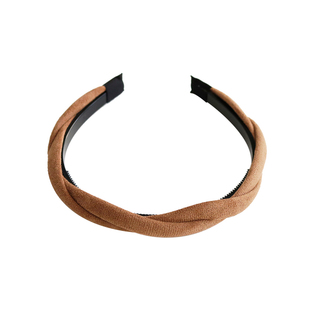 法式复古麻花发箍女早秋外出压发头箍洗脸发卡细边防滑发捆发饰品