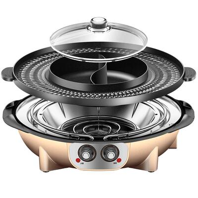 火锅多功能无烟电烧烤炉