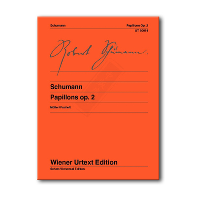 舒曼蝴蝶Op2钢琴独奏带指法