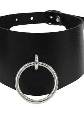 暗黑系配饰皮质脖圈女m项圈