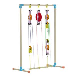 新款滑轮组架15元以下男女孩童物理科学实验科技制作模型益智玩具