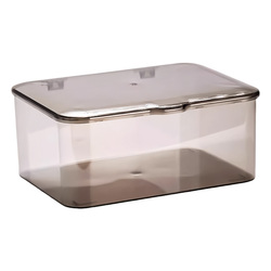 翻盖式透明亚克力防尘整理收纳盒