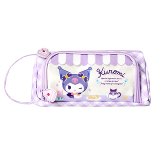 iiGEN一正学生文具三丽鸥家族系列酷洛米美乐蒂三角闪闪笔袋 小学生大容量多层收纳耐磨防水文具袋铅笔袋笔盒