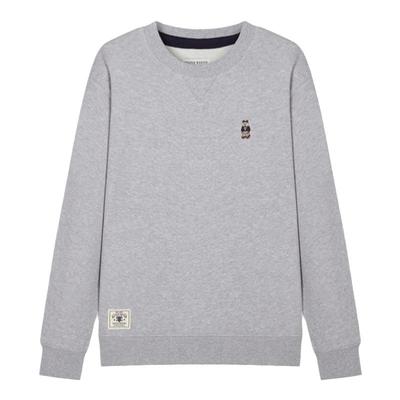 Teenie Weenie小熊奥莱卫衣女2025秋季简约纯色圆领套头长袖T恤