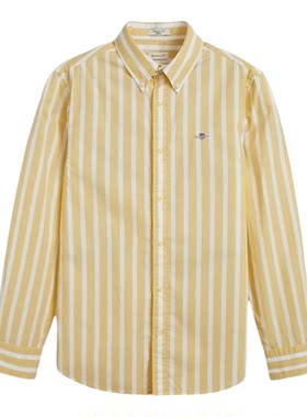 GANT/甘特男士条纹纯棉长袖衬衫